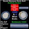 Image 1 : Buffalo Nickel Shotgun Roll in Old Bank Style 'Bell Telephone'  Wrapper 1923 & D Mint Ends
