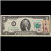 Image 2 : 1976 $2 Federal Reserve Note 1st Day of Issue, with Stamp Grades Gem CU