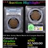 ***Auction Highlight*** PCGS 1787 New Jersey Maris Maris 53-J Largest Head R-4 Colonial Cent 1c Grad