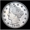 Image 2 : 1883 N/C Liberty Nickel 5c Grades Choice Unc