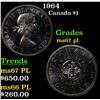 1964 Canada Dollar $1 Grades GEM++ PL