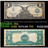 1899 "Black Eagle" Large Size $1 Silver Certificate Signatures of Elliot & White FR-235 Grades f+
