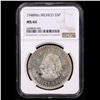 Image 2 : NGC 1948 Mo Mexico Silver 5 Pesos S5P Cinco Pesos Cuauhtemoc Graded ms64 By NGC