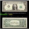 Image 1 : 1963B $1 'Barr Note' Federal Reserve Note (Chicago, IL) Grades vf+