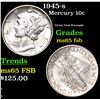 Image 1 : 1945-s Mercury Dime 10c Grades GEM FSB