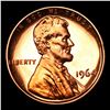 Image 2 : Proof 1964 Lincoln Cent 1c Grades Gem++ Proof Red Cameo