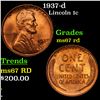 Image 1 : 1937-d Lincoln Cent 1c Grades GEM++ Unc RD