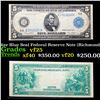 1914 $5 Large Size Blue Seal Federal Reserve Note (Richmond, VA) 5-E Fr-863A Grades vf+