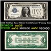 1928 $1 Blue Seal Silver Certificate "Funny Back" Grades Select AU