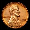 Image 2 : Proof 1957 Lincoln Cent 1c Grades Choice Proof Red