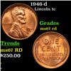 Image 1 : 1946-d Lincoln Cent 1c Grades GEM++ Unc RD