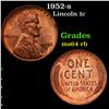 Image 1 : 1952-s Lincoln Cent 1c Grades Choice Unc RB