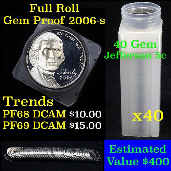 Proof Jefferson 5c roll, 2006-s 50 pcs