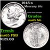 Image 1 : 1945-s Mercury Dime 10c Grades GEM FSB