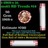 Image 1 : Shotgun Lincoln 1c roll, 1968-s 50 pcs Wrapper