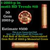 Image 1 : Shotgun Lincoln 1c roll, 2003-d 50 pcs Wrapper