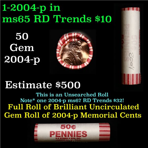 Shotgun Lincoln 1c roll, 2004-p 50 pcs N.F. String & Son Wrapper