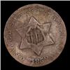 Image 2 : 1852 Three Cent Silver 3cs Grades vg+