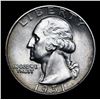 Image 2 : 1951-d Washington Quarter 25c Grades GEM Unc