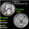 Image 1 : 1940-p Washington Quarter 25c Grades Choice Unc
