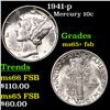 Image 1 : 1941-p Mercury Dime 10c Grades GEM+ FSB
