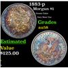 Image 1 : 1883-p Morgan Dollar $1 Grades Choice AU/BU Slider