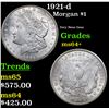 Image 1 : 1921-d Morgan Dollar $1 Grades Choice+ Unc
