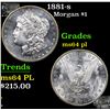 Image 1 : 1881-s Morgan Dollar $1 Grades Choice Unc PL