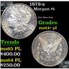 1879-s Morgan Dollar $1 Grades Choice Unc+ PL