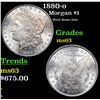 1880-o Morgan Dollar $1 Graded ms63 By SEGS