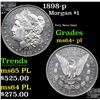 Image 1 : 1898-p Morgan Dollar $1 Grades Choice Unc+ PL