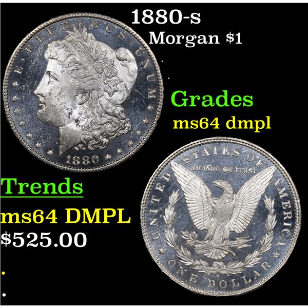 1880-s Morgan Dollar $1 Grades Choice Unc DMPL