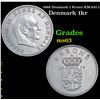 Image 1 : 1968 Denmark 1 Krone KM-851.1 Grades Select Unc