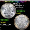 ***Auction Highlight*** 1890-s Morgan Dollar $1 Graded ms65 By SEGS (fc)