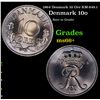 1964 Denmark 10 Ore KM-849.1 Grades GEM++ Unc
