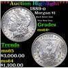 ***Auction Highlight*** 1889-o Morgan Dollar $1 Graded ms64+ By SEGS (fc)