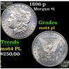 Image 1 : 1896-p Morgan Dollar $1 Grades Choice Unc PL
