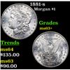 Image 1 : 1881-s Morgan Dollar $1 Grades Select+ Unc