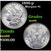 Image 1 : 1896-p Morgan Dollar $1 Graded ms66 BY SEGS