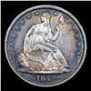 Image 2 : ***Auction Highlight*** 1842-p Medium Date Seated Half Dollar 50c Graded Select Unc BY USCG (fc)