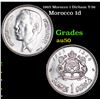 1965 Morocco 1 Dirham Y-56 Grades AU, Almost Unc