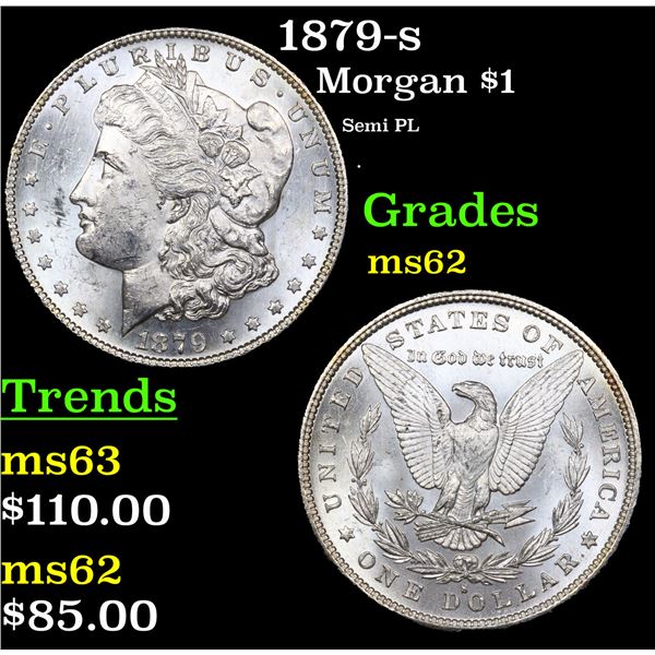 1879-s Morgan Dollar $1 Grades Select Unc