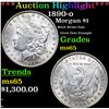***Auction Highlight*** 1890-o Morgan Dollar $1 Graded ms65 BY SEGS (fc)