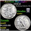 ***Auction Highlight*** 1941-d Walking Liberty Half Dollar 50c Graded ms66+ BY SEGS (fc)