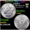 Image 1 : ***Auction Highlight*** 1900-s Morgan Dollar $1 Graded Choice Unc BY USCG (fc)