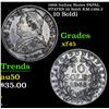 1868 Italian States PAPAL STATES 10 Soldi KM-1386.2 Grades xf+