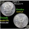 Image 1 : 1902-o Morgan Dollar $1 Grades Choice Unc PL
