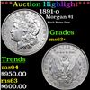 ***Auction Highlight*** 1891-o Morgan Dollar $1 Graded ms63+ By SEGS (fc)