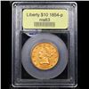 Image 4 : ***Auction Highlight*** 1854-p Gold Liberty Eagle $10 Graded Select Unc By USCG (fc)