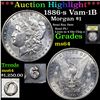 Image 1 : ***Auction Highlight*** 1886-s Morgan Dollar $1 Graded Choice Unc By USCG (fc)